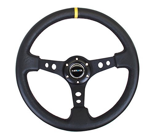 NRG Innovations NRG-RST-006BK-Y Reinforced Steering Wheel 350mm