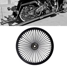 21x3.5'' Front Wheel Single Disc for 2008-UP Softail & Dyna Non-ABS, Black Set