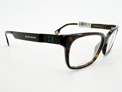 NOS Boss Orange 0002 Eyeglasses FRAME 0L8G Brown 53[]16-140 Tortoise Havana J261