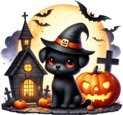 Nacht Halloween Horror Gothic Haus Wandbild Schlafzimmer Kinderzimmer Vinyl Aufkleber Abziehbild