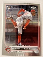 Hunter Greene 2022 Topps Chrome Update Rookie Debut RC #USC93 - Reds