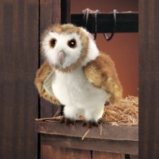 BARN OWL PUPPET 11" Tall Folkmanis Puppets Hoot