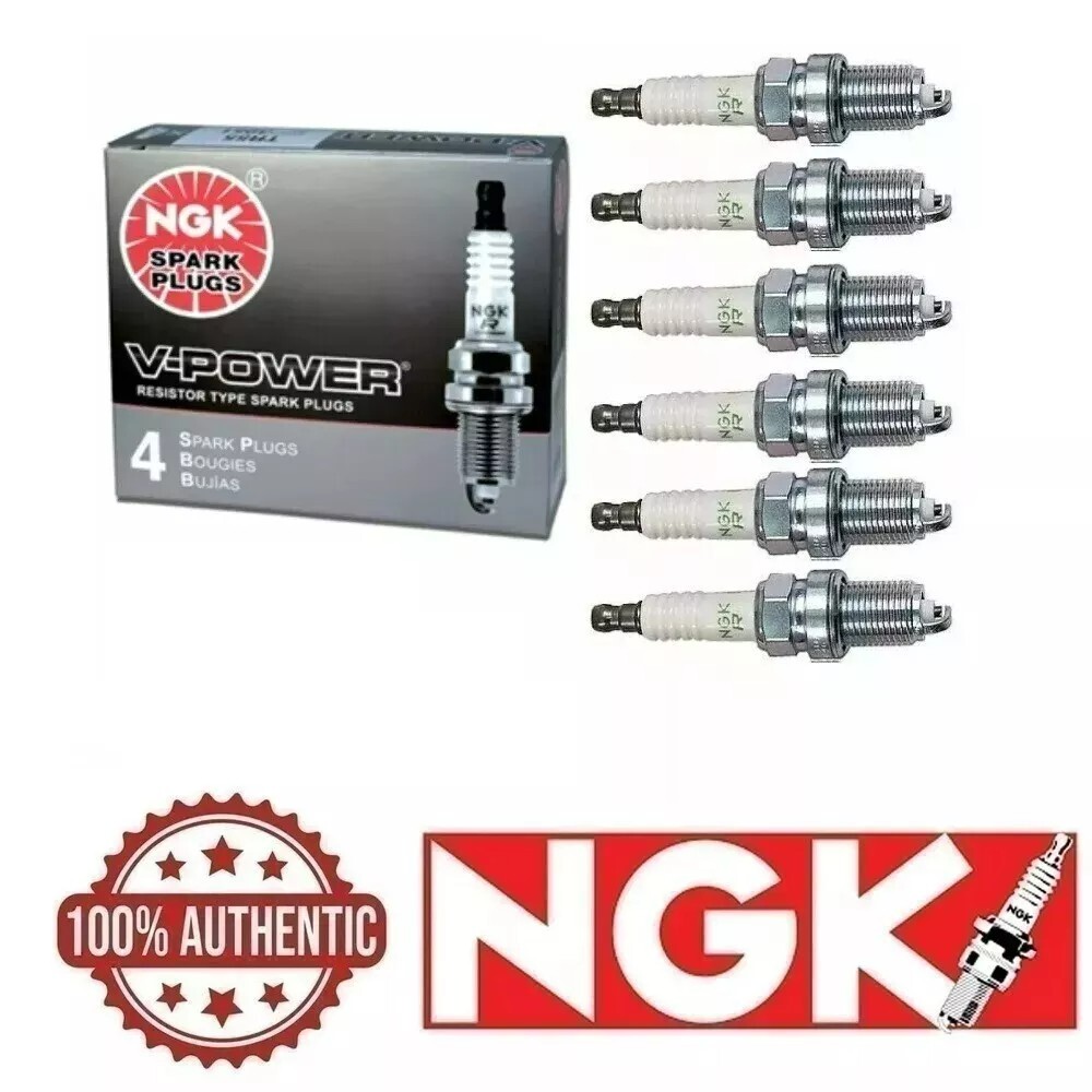6 Pack NGK V-Power Spark Plugs 2006-2010 Ford Explorer 4.0L V6 Kit Set Tune