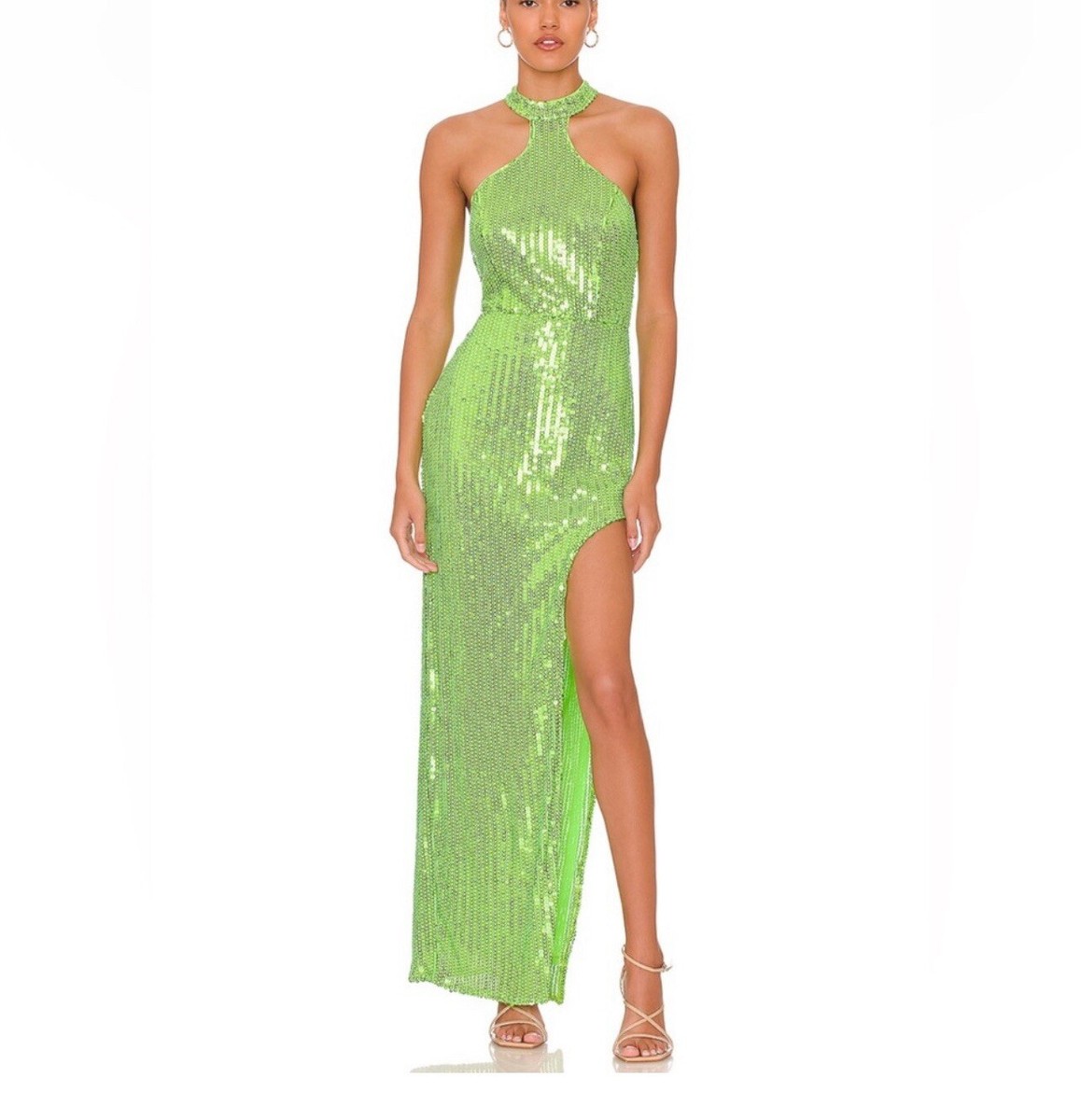 NBD Maxi Dress Jasper Maxi Dress in Neon Green by NBD Size Small