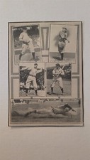 World Series 1908 Black Border Ty Cobb Sam Crawford Matty McIntyre Red Downs
