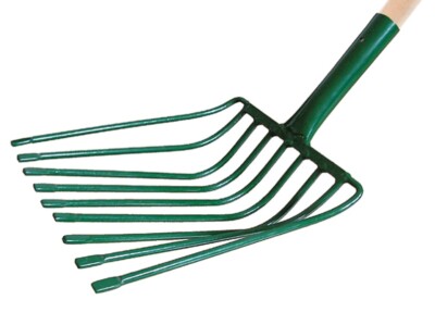 Steingabel Gabel Drahtgabel Kohlengabel 9 Zinken mit T Stiel