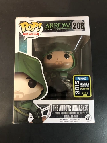 Funko Pop Television The Arrow: Unmasked. Summer Convention Exclusive 2015 #208.