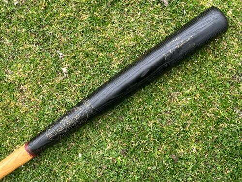 Vtg 1960 70s Jackie Robinson Louisville Slugger Baseball Bat 33” Black 2 Tone