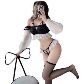 Sexy Lingerie Cat Cosplay Costume Women Sleepwear Kitty Girl Uniform Night Dress