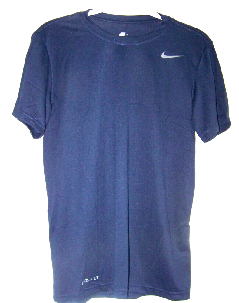 Nike Dri-Fit Navy Blue Training T-Shirt Men Small NWT