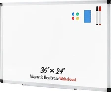 ZUNMOS Magnetic Dry Erase Board White Board for Office School,Sliver Reinforced