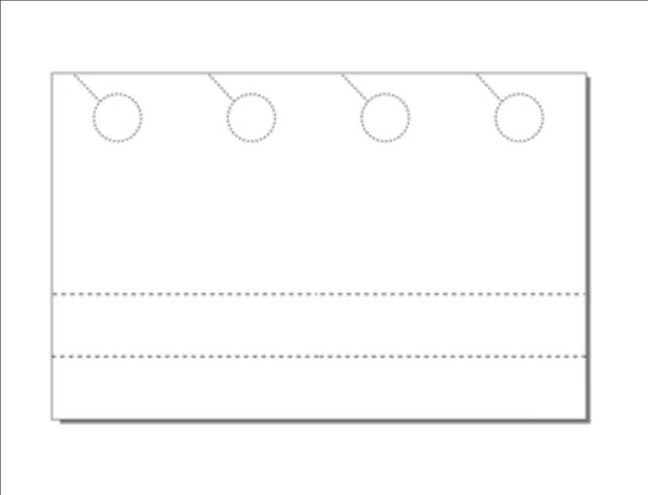 Customizable Coupon Door Hangers 11x17 65lb White 250 Perforated 4-Up Sheets