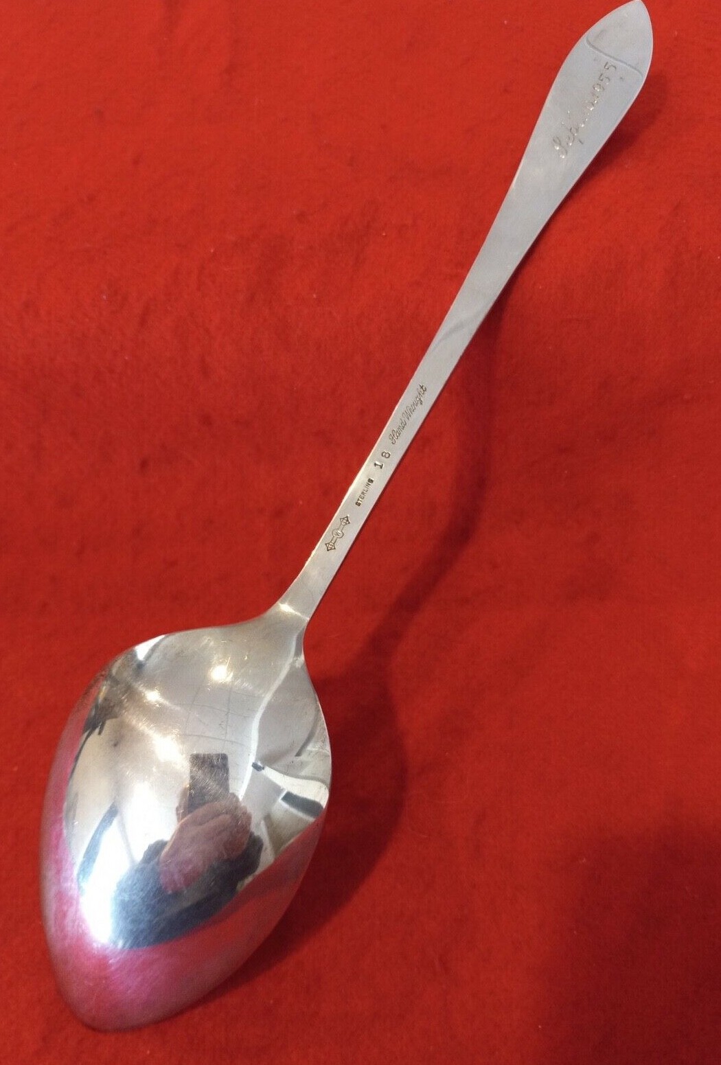 GRAFF, WASHBOURNE & DUNN HAND WROUGHT STERLING SILVER 10 3/4" SERVING