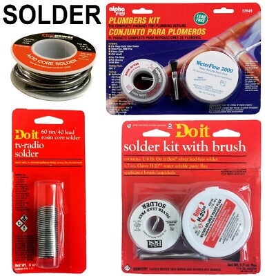 Assorted Solder Kit By Choice: Alpha Fry, Doit Kit, Alpha Fry Acid Core:
