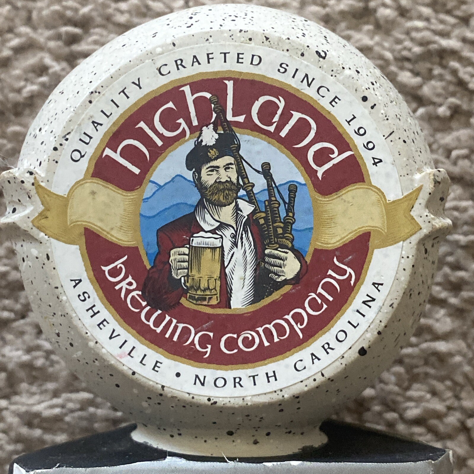 Highland Brewing Black Mocha Stout Draft Beer Tap Handle Asheville NC