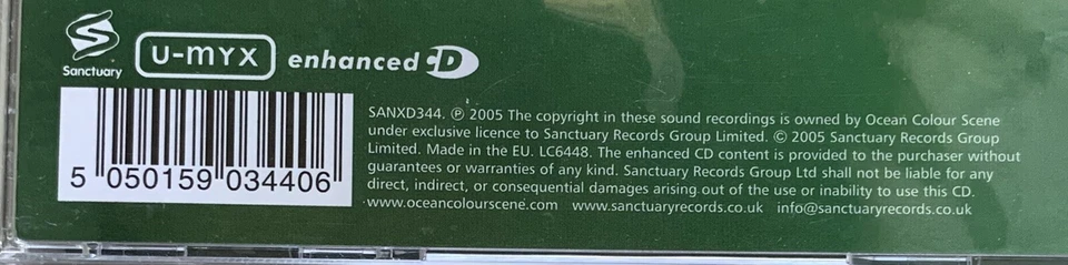 Ocean Colour Scene - Free My Name - New Never Played Enhanced UK Import CD 2005 - Image 4 of 4