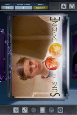 Star Wars Card Trader - Digital Legendary Suns of Tatooine Beru Whitesun 5cc