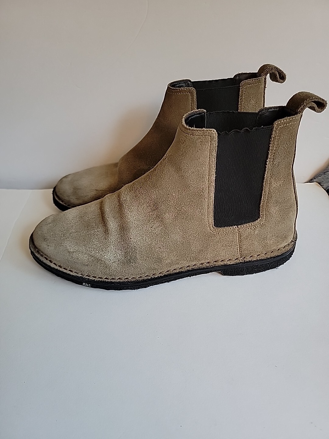 Stivali Chelsea Da Uomo Saint Laurent 39 5 US 6 5 Marrone Pelle scamosciata ITALIA Pull On