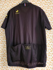 Maillot Cycliste Vintage Le Coq Sportif - Papèterie De Pont Audemer - Années 80 - Taille L