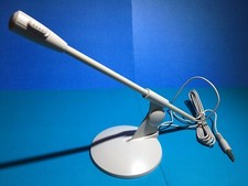 10  PC Computer Free Standing Wired Microphone Weighted Stand On/ Off Switch New