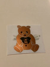 Vintage Stickers HAMBLY Bear Foil Mylar Sticker Mod VTG 80's