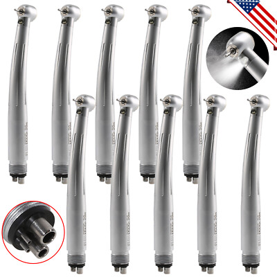 Self-Power Dental LED E-generator High Speed Turbine Handpiece 4Hole /1pc-10pcs
