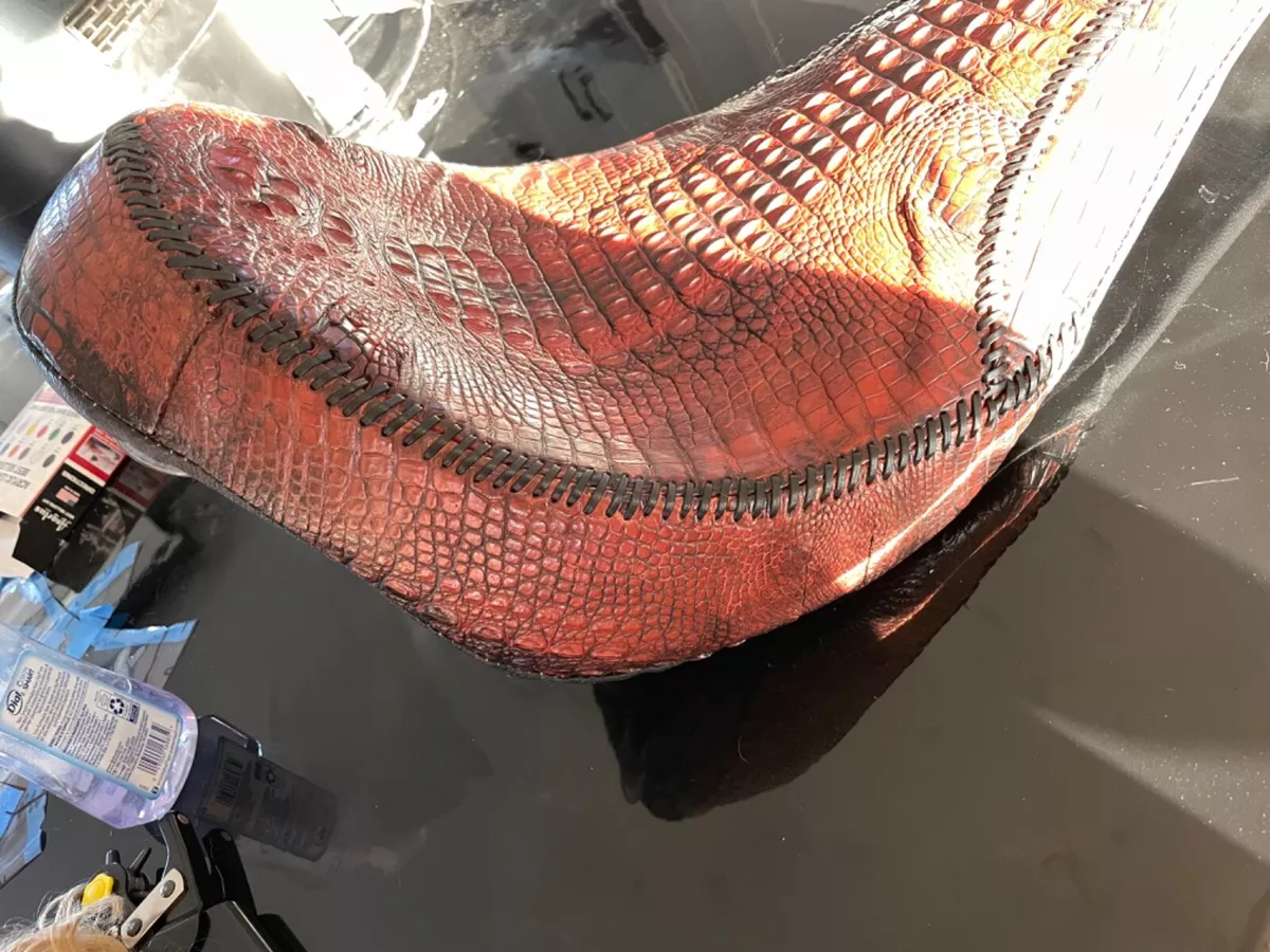 Custom 2024 motorcycle upholstery