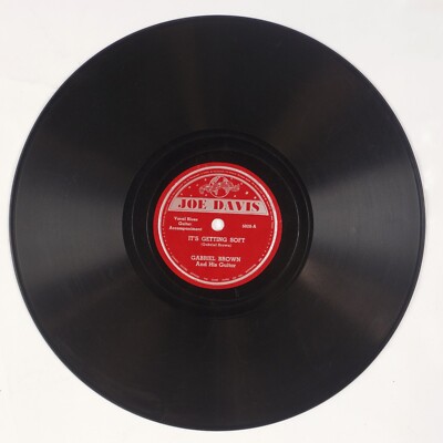 GABRIEL BROWN: It s Getting Soft US Joe Davis Blues Guitar 78