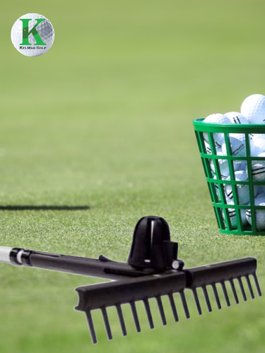 GOLF BALL RETRIEVER & BUNKER RAKE 2-N-1 | eBay