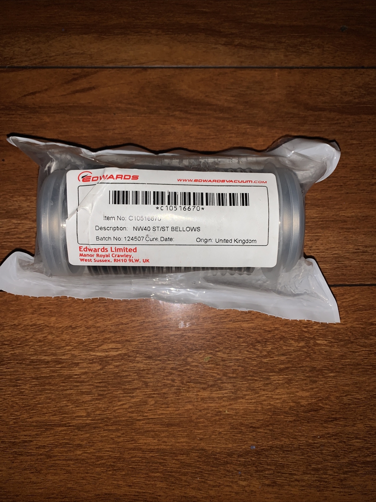 EDWARDS C10516670 NW40 ST/ST Bellows New Factory Sealed | eBay