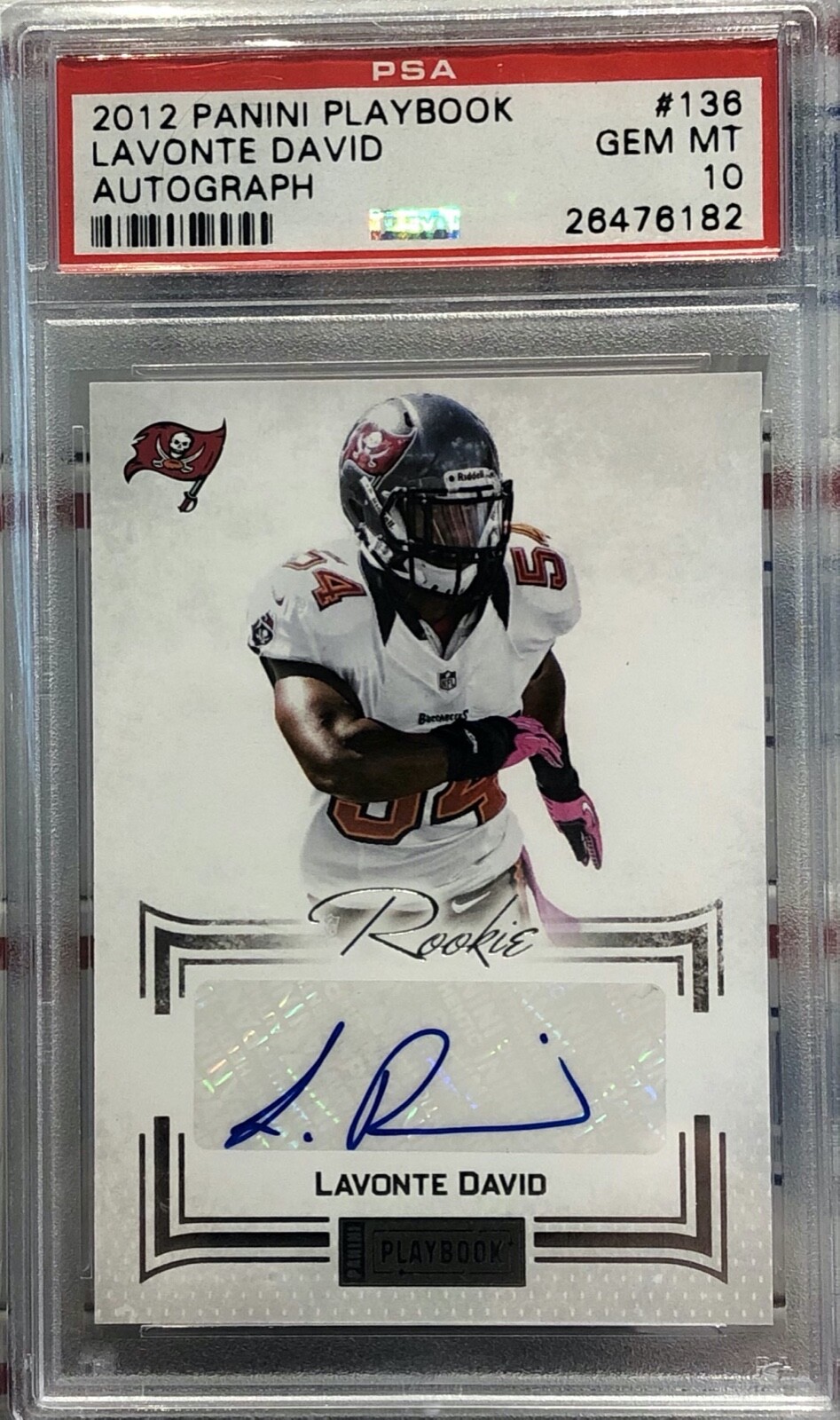 Lavonte David Panini Playbook #136 Autograph