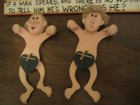  Hanging Novelty Plaque, "If a Man Speaks and There is No Woman...." — photo 4