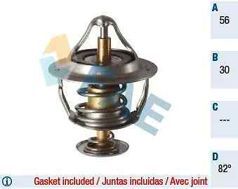 Termostato 5322582 FAE per MITSUBISHI TOYOTA LEXUS NISSAN PROTON RENAULT SMART