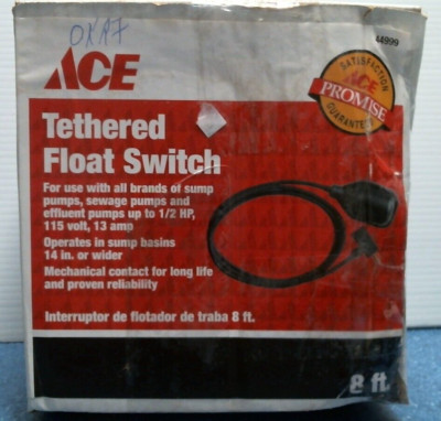 ACE Tethered Float Switch, 8 ft.  (44999)  FS