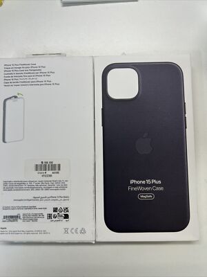 Apple iPhone 15 ブラック 256GB 本体 ＋ ケース Apple FineWoven Case with MagSafe for iPhone 15 Plus - Black