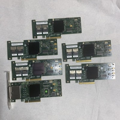 Lot of 5 IBM ServeRAID M1015 LSI SAS HBA Controllers 46M0861 PCIe 6Gb/s +1 LSI 6
