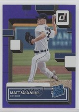 2022 Panini Donruss Rated Rookie Holo Purple Matt Manning #33 0uh2