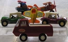 Vintage Tonka 6 Toys 1 Pickup Truck, 2 Dune Buggies, 3 Wacky Racer Toy Planes