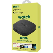 onn Android TV 4K UHD Streaming Player with Voice Control