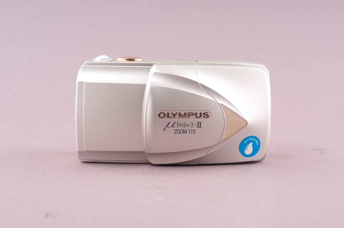 Olympus Mju II Zoom 115 Quartz Date 35mm Point & Shoot Film Camera