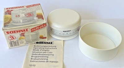 NIOB Vintage Soehnle Multi-Plus 1230 2kg Kitchen Scale Switzerland White