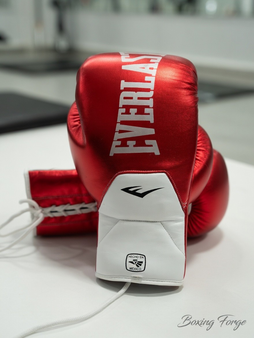 EVERLAST ヘッドギア MX メキシカンレザー　本革 Lサイズ Everlast Red Leather Boxing Gloves Lace-Up Pro Training Sparring