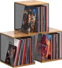 3 Cube Vinyl Record Storage DIY Stackable Record Storage Crate Album Storage