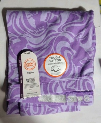 NWT Wonder Nation Tough Cotton Purple Leggings Girls many sizes