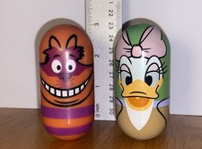 Lot Disney 13 Daisy Duck  9 Cheshire Cat Wobble Beanz Kellogg Cereal Toys