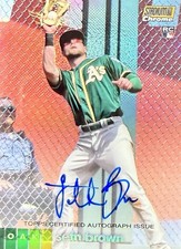 2020 Topps Stadium Club Chrome Gold Refractor Seth Brown #CASB AUTO #30/50 A’s