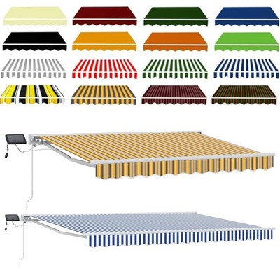 Manueller Markisenrahmen mit LED Gelenkarmmarkise Sonnenschutz Markisenabdeckung