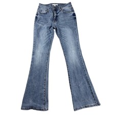 Love Soho Womens Blue High Rise Flare Jeans Size 9 DSLM009-GWP34 Bell Bottoms