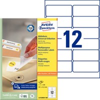Avery Zweckform Universal-Etiketten, 99,1 X 42,3 Mm, Weiß 1 Bis 40 Stk