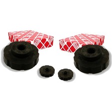 2X FEBI BILSTEIN FEDERTELLER UNTERLAGE HINTEN OBEN PASSEND FÜR AUDI A4 A5 A6 A7